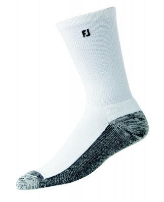 FootJoy ProDry Crew pánské golfové ponožky, bílé/šedé