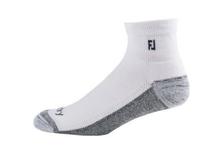 FootJoy ProDry Quarter pánské golfové ponožky, bílé/šedé