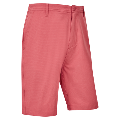 FootJoy Broken Stripe Woven pánské golfové kraťasy, světle červené DOPRODEJ