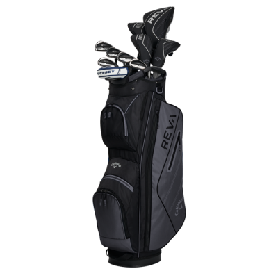 Callaway REVA 11pc Black kompletní dámský golfový set, černý, pravý