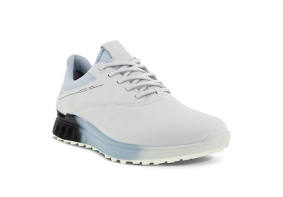 ECCO S-Three pánské golfové boty, bílé/světle modré