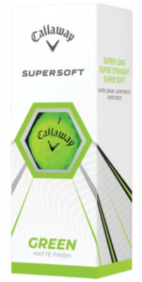 Callaway Supersoft 21 golfové míče - zelené matné 3 ks