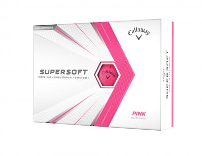 Callaway Supersoft 21 golfové míče - růžové matné 12 ks