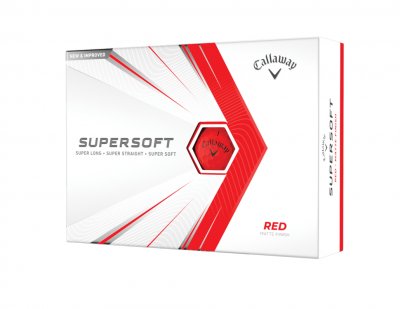 Callaway Supersoft 21 golfové míče - červené matné 12 ks