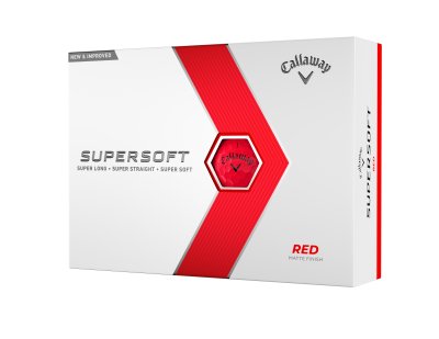 Callaway Supersoft 23 golfové míče - červené matné 12 ks