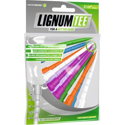 Lignum golfová týčka 82 mm, 12 ks mix neonových barev