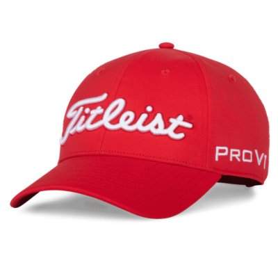 Titleist Tour Performance golfová čepice,červená/bílá