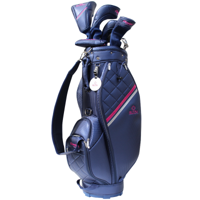 Cleveland Bloom dámský golfový set, pravý, tmavě modrý/růžový