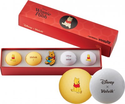 Volvik Vivid Disney Pooh dárková sada golfových míčů