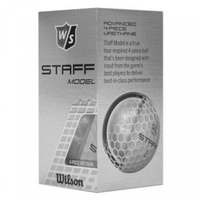 Wilson Staff Model golfové míče - bílé 2 ks