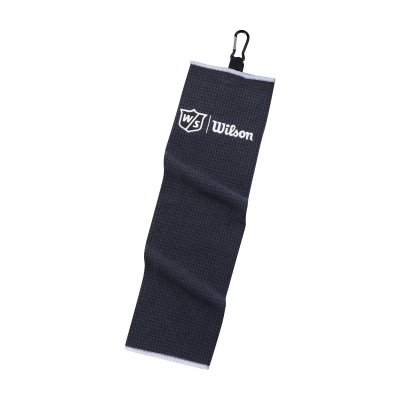 Wilson Staff Tri-fold golfový ručník, černý