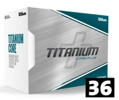 Wilson Titanium Core Plus golfové míče - bílé 36 ks