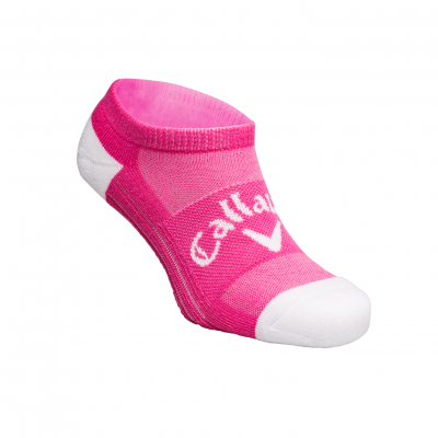 Callaway Tour Opti-Dri Low II dámské golfové ponožky, růžové/bílé