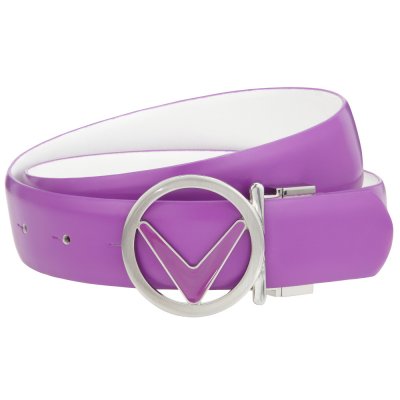 Callaway Reversible Circular Enamel Buckle dámský opasek, fialový/bílý, vel. S