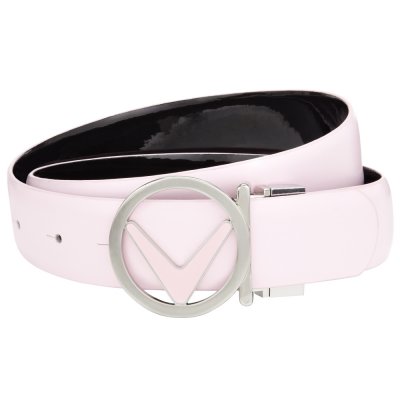 Callaway Reversible Circular Enamel Buckle dámský opasek, růžový/černý, vel. S