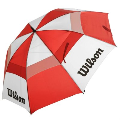 Wilson Double Canopy golfový deštník 62" (157 cm), červený/bílý