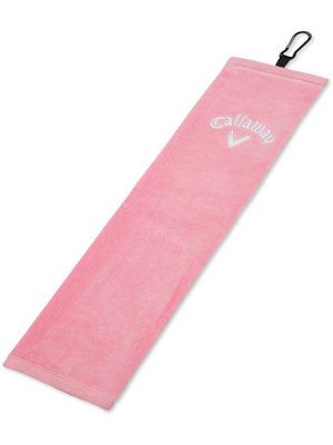 Callaway Tri-Fold golfový ručník, růžový