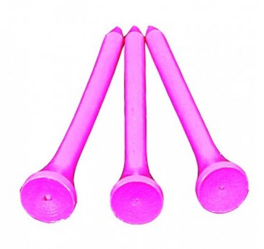 Longridge dřevěná týčka 69 mm, 40 ks, růžová