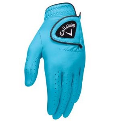 Callaway Opti-Color dámská kožená golfová rukavice, levá, modrá DOPRODEJ