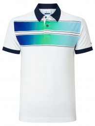Callaway Double Chest Print pánské golfové triko, bílé, vel. XXL DOPRODEJ
