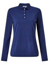 Callaway Tonal Stripe dámské golfové triko s dlouhým rukávem, tmavomodré, vel. XS DOPRODEJ