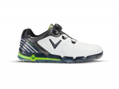 Callaway Xfer Fusion Boa pánské golfové boty, bílá/šedá/zelená, vel. 9,5 UK DOPRODEJ
