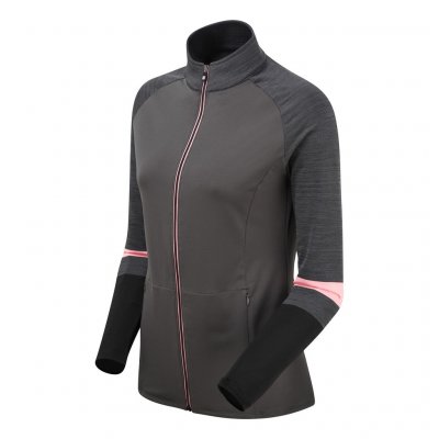 FootJoy Full-Zip French Terry Chill Out dámská golfová mikina, šedá, vel. L DOPRODEJ