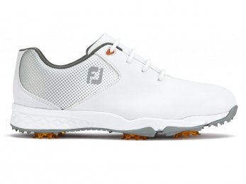 FootJoy D.N.A. Helix dětské golfové boty, bílá/stříbrná DOPRODEJ