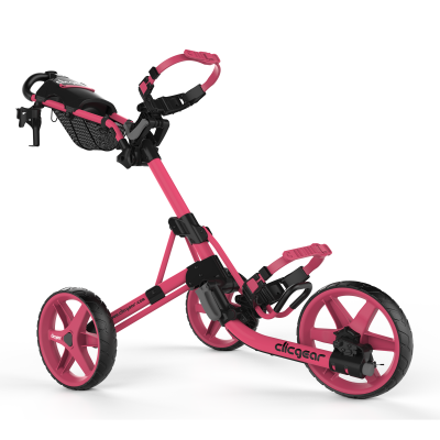 Clicgear M4 golfový vozík, růžový + růžová kola