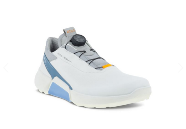ECCO Biom H4 Boa pánské golfové boty, bílé/modré