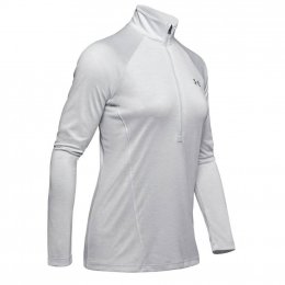 Under Armour New Tech 1/2 Zip - Twist lehká dámská mikina, světle šedá