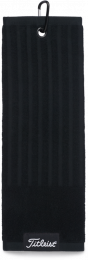 Titleist Tri-Fold Cart golfový ručník, černý