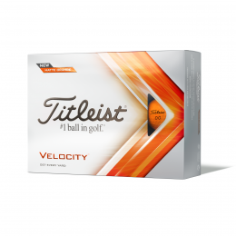 Titleist Velocity 2022 golfové míče - oranžové matné 12 ks 
