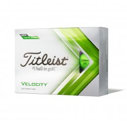 Titleist Velocity 2022 golfové míče - zelené matné 12 ks 