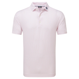 FootJoy Wiggle Print Lisle pánské triko, bílé