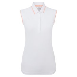 FootJoy Sleeveless dámské golfové triko bez rukávů, bílé