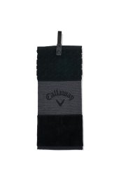 Callaway Tri-Fold 23 golfový ručník, černý/šedý