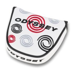 Odyssey Swirl headcover na putter, mallet, bílý