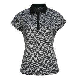 Callaway Chev Geo dámské golfové triko, černé