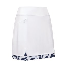 Callaway Abstract Floral Blocked dámská golfová sukně, bílá