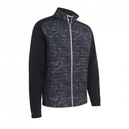 Callaway Abstract Camo Printed pánská golfová bunda, černá/šedá DOPRODEJ