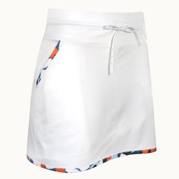 Callaway Abstract Floral Blocked Drawstring dámská golfová sukně, bílá