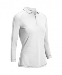 Callaway Shadow Stripe dámské golfové triko s 3/4 rukávem, bílé, vel. XS DOPRODEJ