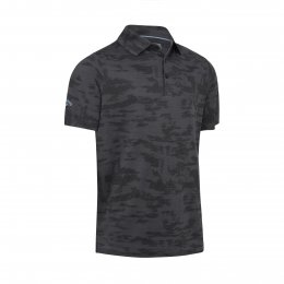 Callaway Digital Camo Jacquard pánské golfové triko, tmavě šedé