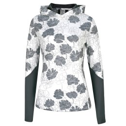 Callaway Texture Floral dámská mikina s kapucí, bílá, vel. XS DOPRODEJ