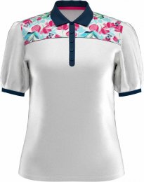 Callaway Brushstroke Print dámské golfové triko, bílé