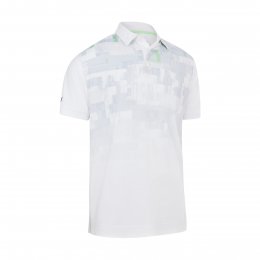 Callaway Multi-Color Glitched Print pánské golfové triko, bílé