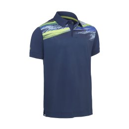 Callaway Active Textured Print pánské golfové triko, tmavě modré