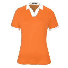 Callaway V-Placket Colourblock dámské golfové triko, oranžové DOPRODEJ