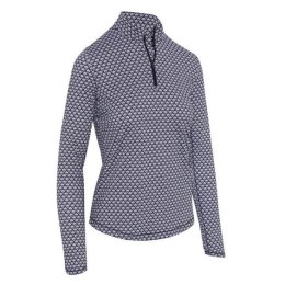 Callaway Scarf Geo Sun Protection dámské triko s dlouhým rukávem, tmavě modré